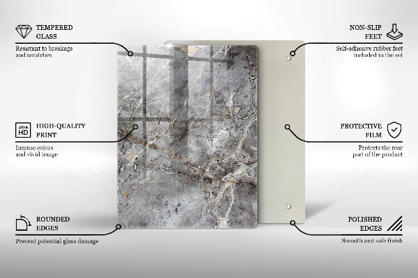 Osłona ściany przy kuchence gazowej Tekstura kamienia