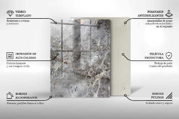 Osłona ściany przy kuchence gazowej Tekstura kamienia