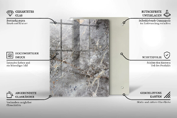 Osłona ściany przy kuchence gazowej Tekstura kamienia