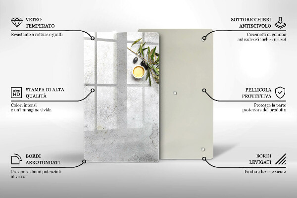 Osłona ściany przy kuchence gazowej Oliwki na betonie