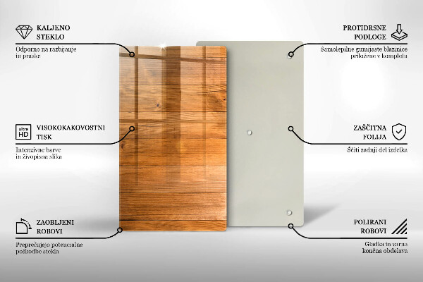 Osłona ściany przy kuchence gazowej Drewniane deski