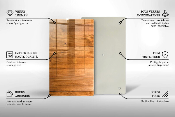 Osłona ściany przy kuchence gazowej Drewniane deski