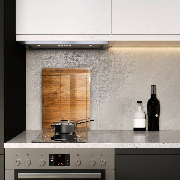 Osłona ściany przy kuchence gazowej Drewniane deski