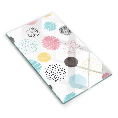 Osłona ściany przy kuchence gazowej Malowane kształty