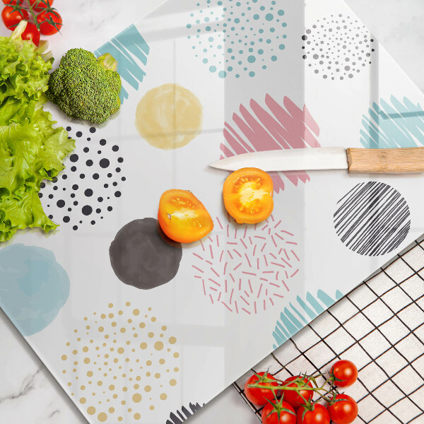 Osłona ściany przy kuchence gazowej Malowane kształty