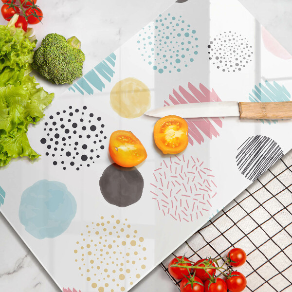 Osłona ściany przy kuchence gazowej Malowane kształty