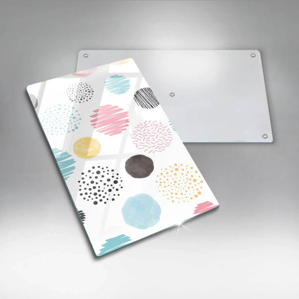 Osłona ściany przy kuchence gazowej Malowane kształty