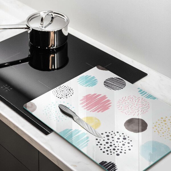 Osłona ściany przy kuchence gazowej Malowane kształty