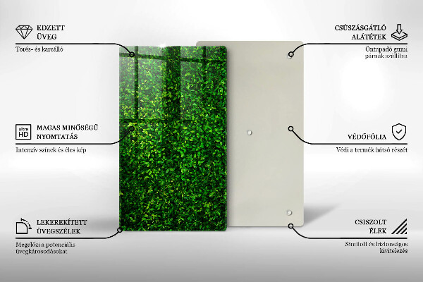Osłona ściany przy kuchence gazowej Roślina małe listki