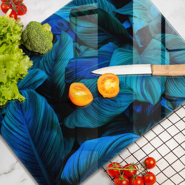 Osłona ściany przy kuchence gazowej Liście roślinność dżungli