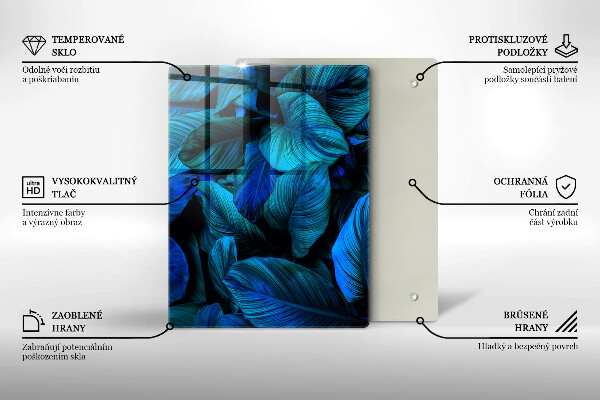Osłona ściany przy kuchence gazowej Liście roślinność dżungli