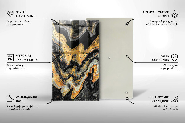 Osłona ściany przy kuchence gazowej Abstrakcyjna struktura