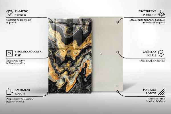 Osłona ściany przy kuchence gazowej Abstrakcyjna struktura