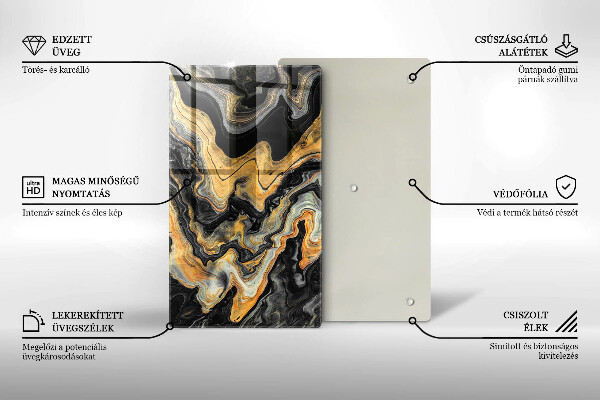 Osłona ściany przy kuchence gazowej Abstrakcyjna struktura