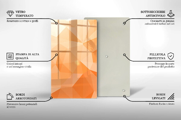 Osłona ściany przy kuchence gazowej Geometryczne tło
