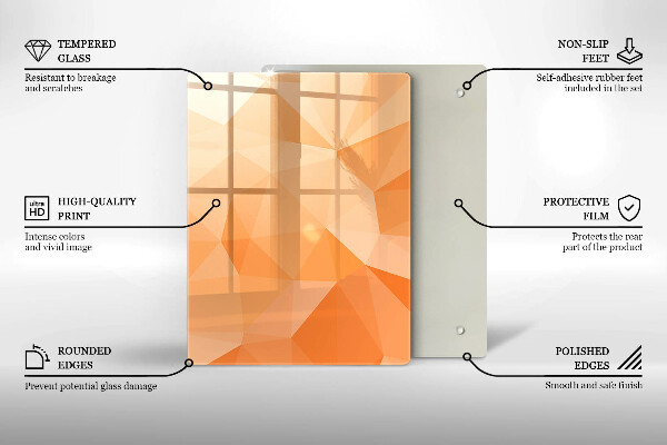 Osłona ściany przy kuchence gazowej Geometryczne tło