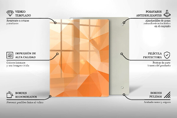 Osłona ściany przy kuchence gazowej Geometryczne tło