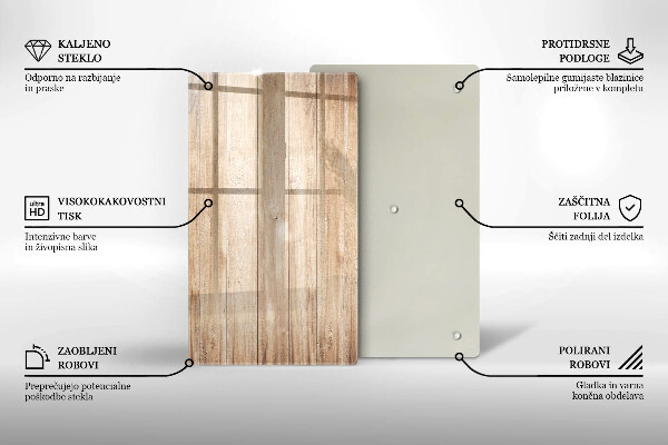 Osłona ściany przy kuchence gazowej Drewniane deski