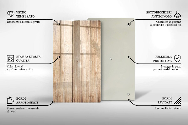 Osłona ściany przy kuchence gazowej Drewniane deski