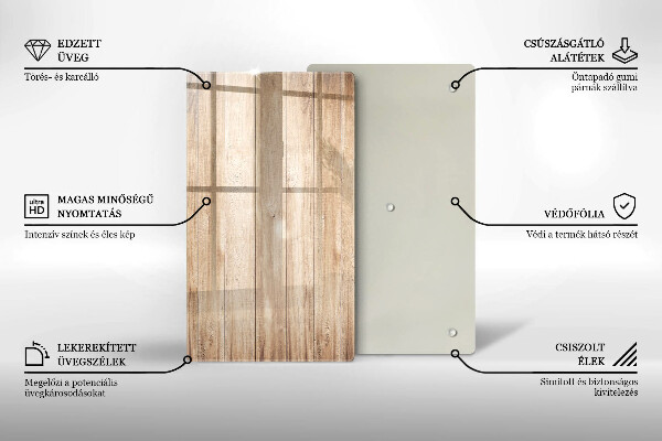 Osłona ściany przy kuchence gazowej Drewniane deski