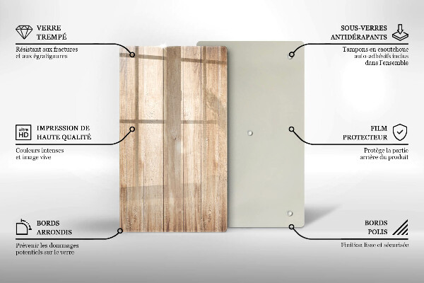 Osłona ściany przy kuchence gazowej Drewniane deski