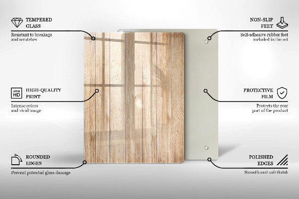 Osłona ściany przy kuchence gazowej Drewniane deski
