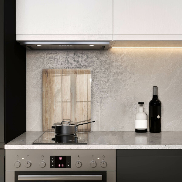 Osłona ściany przy kuchence gazowej Drewniane deski