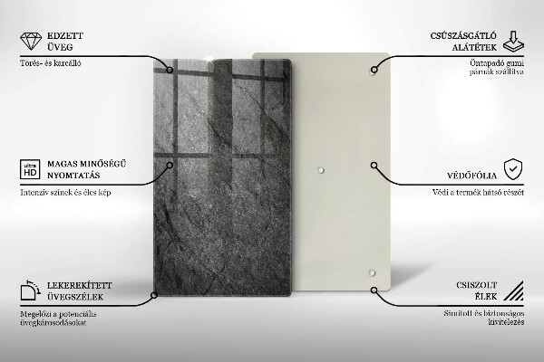 Osłona ściany przy kuchence gazowej Tekstura kamień
