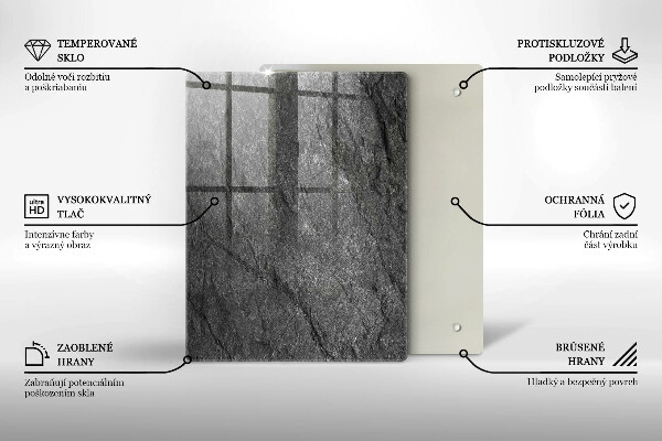 Osłona ściany przy kuchence gazowej Tekstura kamień