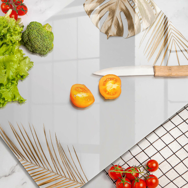 Osłona ściany przy kuchence gazowej Złote liście