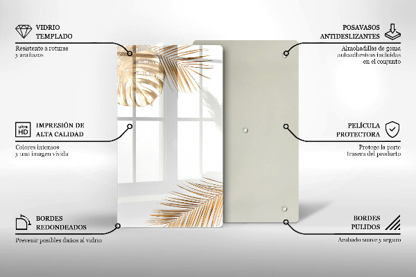 Osłona ściany przy kuchence gazowej Złote liście