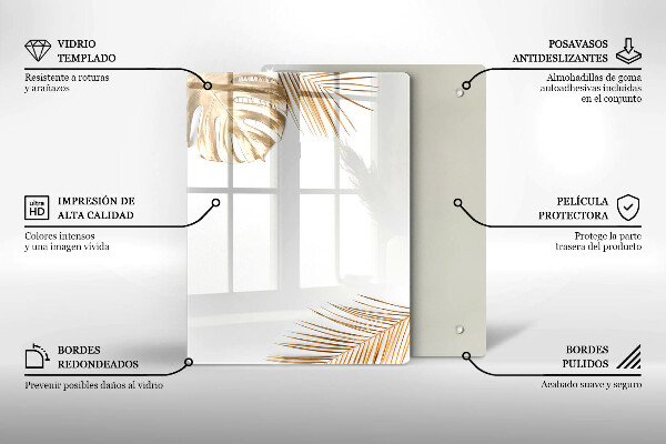 Osłona ściany przy kuchence gazowej Złote liście