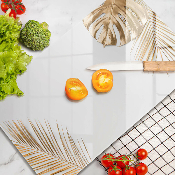 Osłona ściany przy kuchence gazowej Złote liście