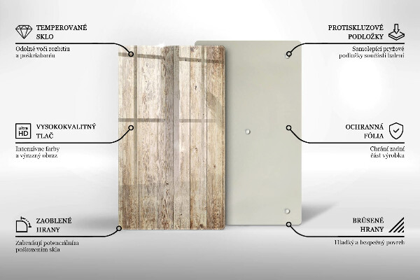 Osłona ściany przy kuchence gazowej Drewniane deski