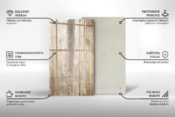 Osłona ściany przy kuchence gazowej Drewniane deski