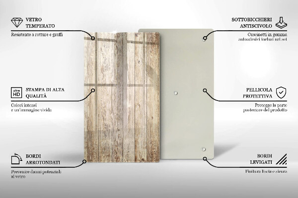 Osłona ściany przy kuchence gazowej Drewniane deski