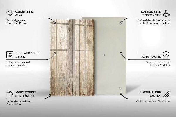 Osłona ściany przy kuchence gazowej Drewniane deski