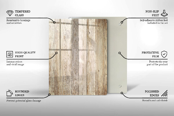 Osłona ściany przy kuchence gazowej Drewniane deski