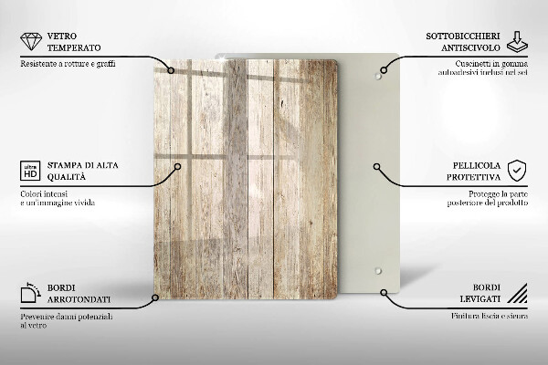 Osłona ściany przy kuchence gazowej Drewniane deski