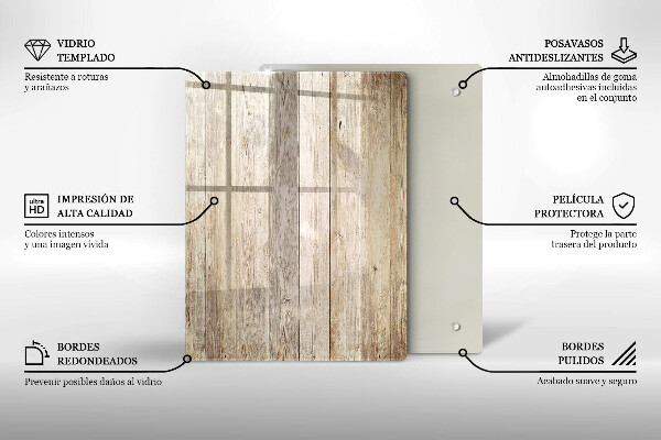 Osłona ściany przy kuchence gazowej Drewniane deski