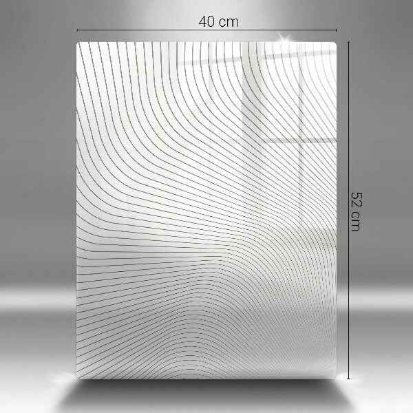 Osłona ściany przy kuchence gazowej Nowoczesny wzór linie