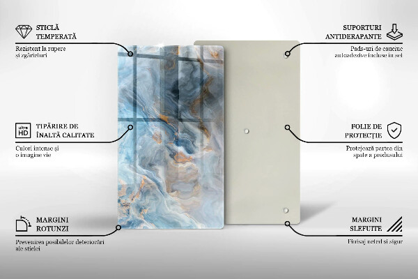 Osłona ściany przy kuchence gazowej Tekstura marmuru