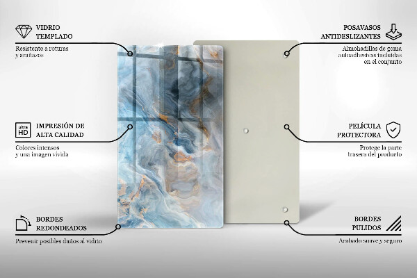 Osłona ściany przy kuchence gazowej Tekstura marmuru