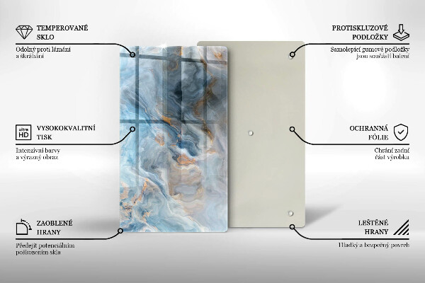Osłona ściany przy kuchence gazowej Tekstura marmuru