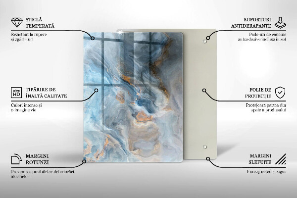 Osłona ściany przy kuchence gazowej Tekstura marmuru