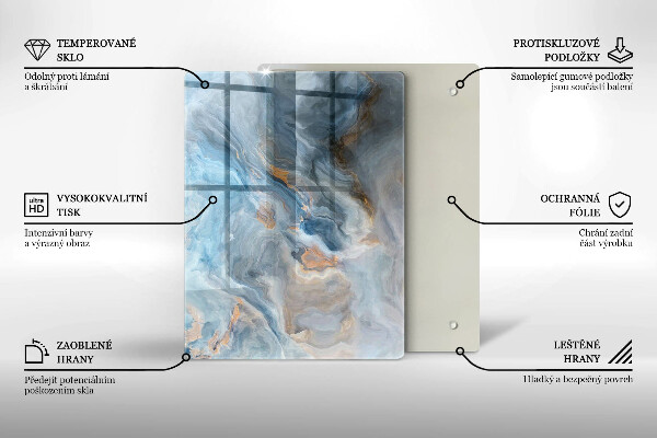 Osłona ściany przy kuchence gazowej Tekstura marmuru