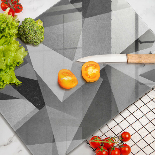 Osłona ściany przy kuchence gazowej Betonowa ostra abstrakcja