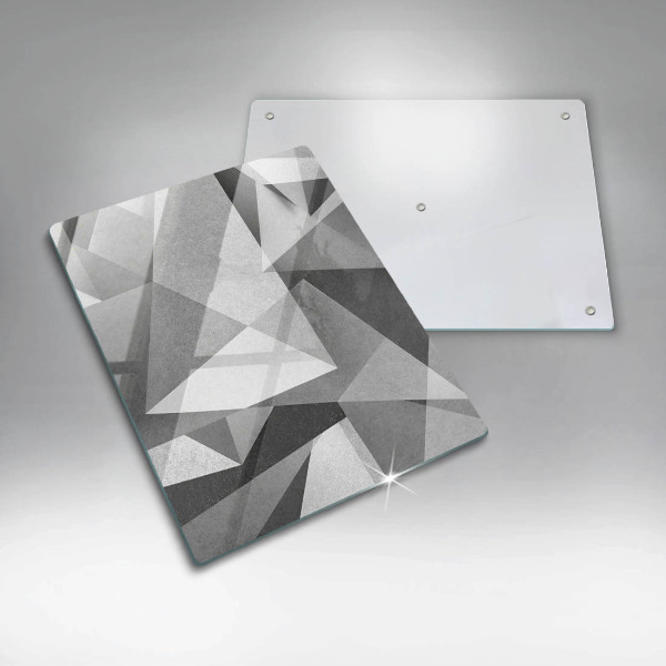 Osłona ściany przy kuchence gazowej Betonowa ostra abstrakcja