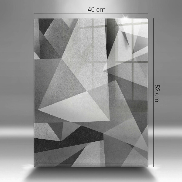 Osłona ściany przy kuchence gazowej Betonowa ostra abstrakcja