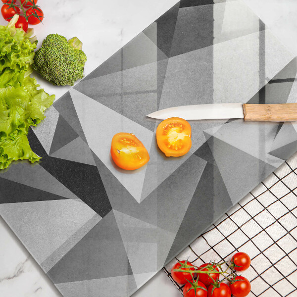 Osłona ściany przy kuchence gazowej Betonowa ostra abstrakcja